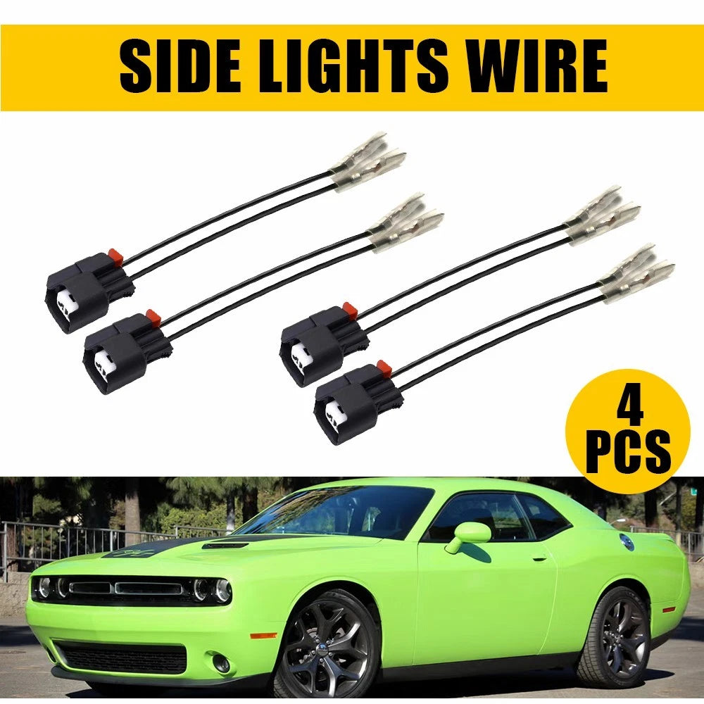 2X Side Marker Light Wire Harness Pigtail for Dodge Challenger (2015–2024)