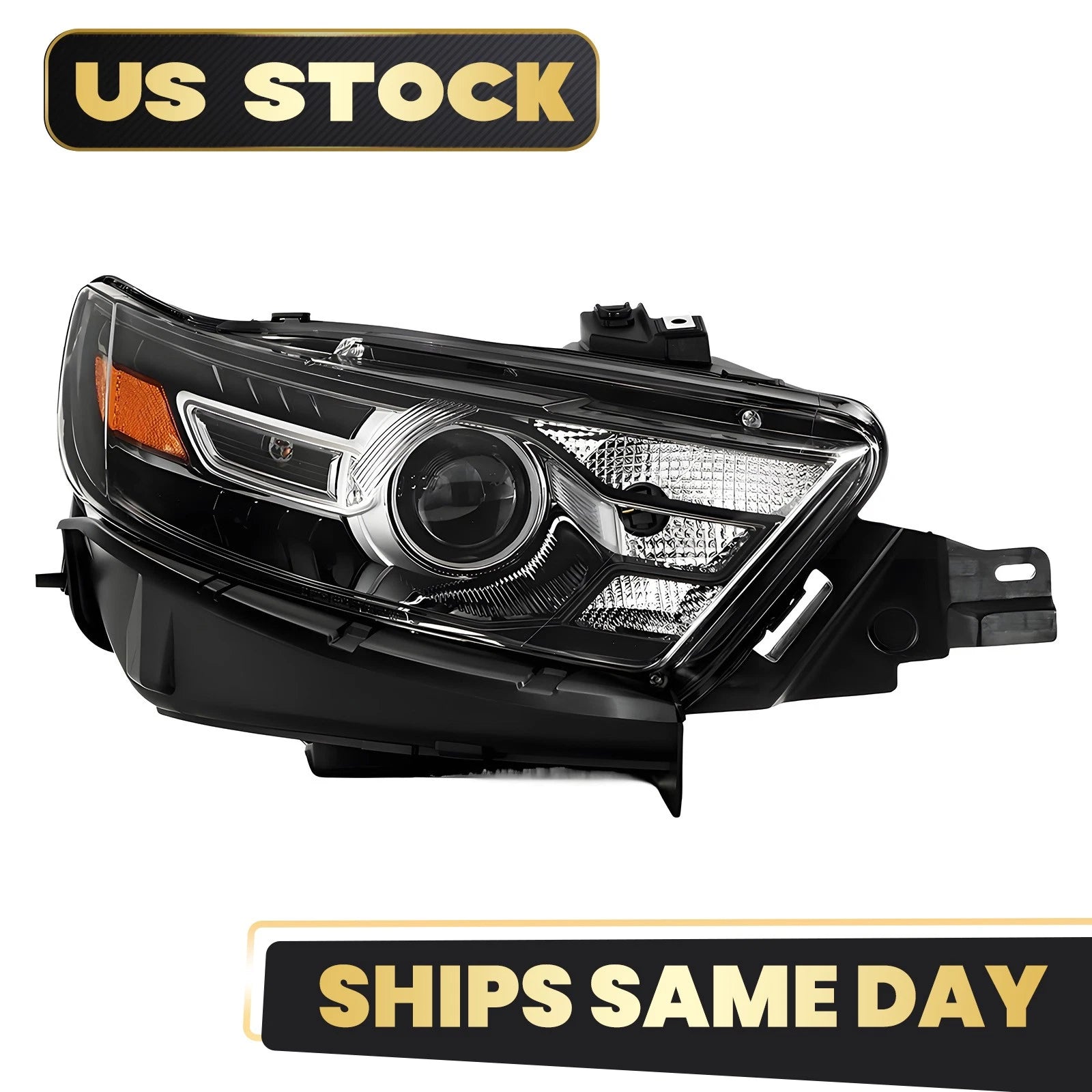 HID Headlight Projector for Ford Taurus (2013–2019) Right Side Black