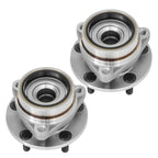 2pcs Front Wheel Bearing & Hub L&R for Jeep Wrangler/Wagoneer/Cherokee/Comanche (1984–1989)