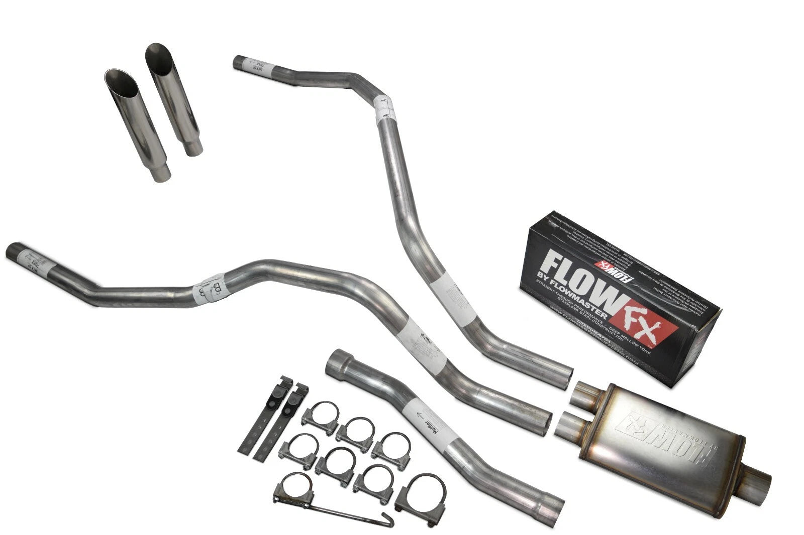 Dual Exhaust Tips for Nissan Titan (2004–2006) 2.5 Inch Flowmaster FX
