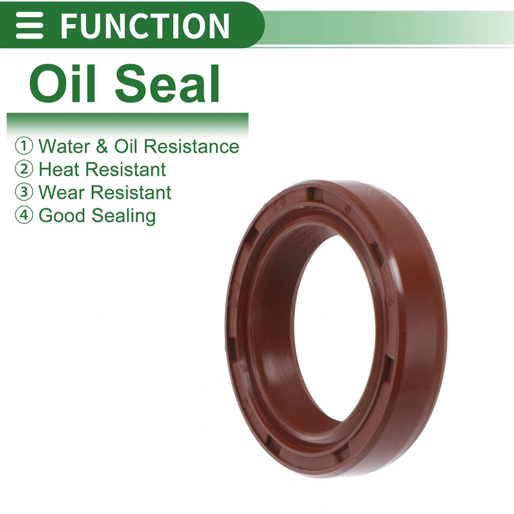 Set of 5 Oil Seal Rotary Shaft Seal FKM Rubber 20x28x6mm