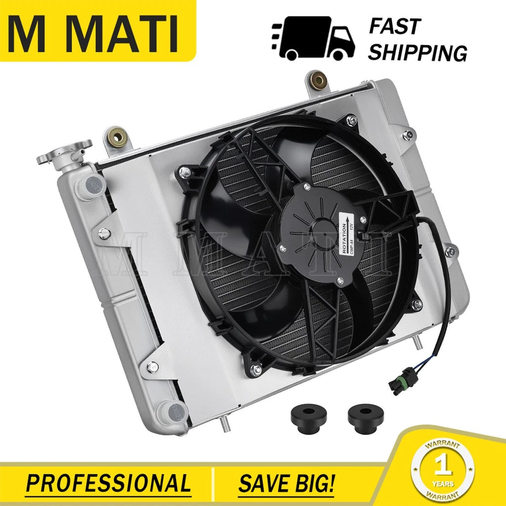 Aluminum Radiator & Cooling Fan for Polaris Ranger 700 800 (2005–2010)