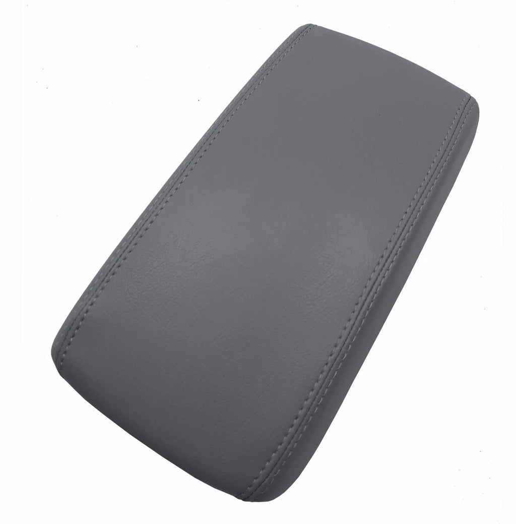 Leather Console Lid Armrest Cover for Hyundai Elantra (2017–2020) Gray