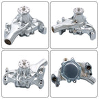 Chrome Big Block Long Water Pump for Chevy 396 402 427 454 (1969–1987)
