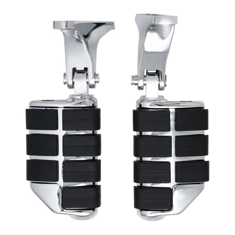 Chrome Rear Passenger Footpeg Pegs for Harley Touring Street Glide (1993–2025)