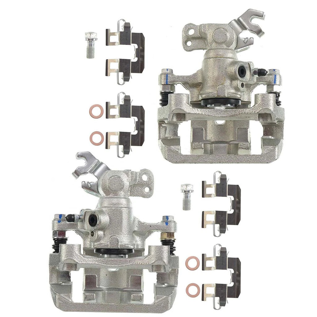 Set of 4 Brake Calipers w/ Bracket for Ford Fusion (2006–2012)