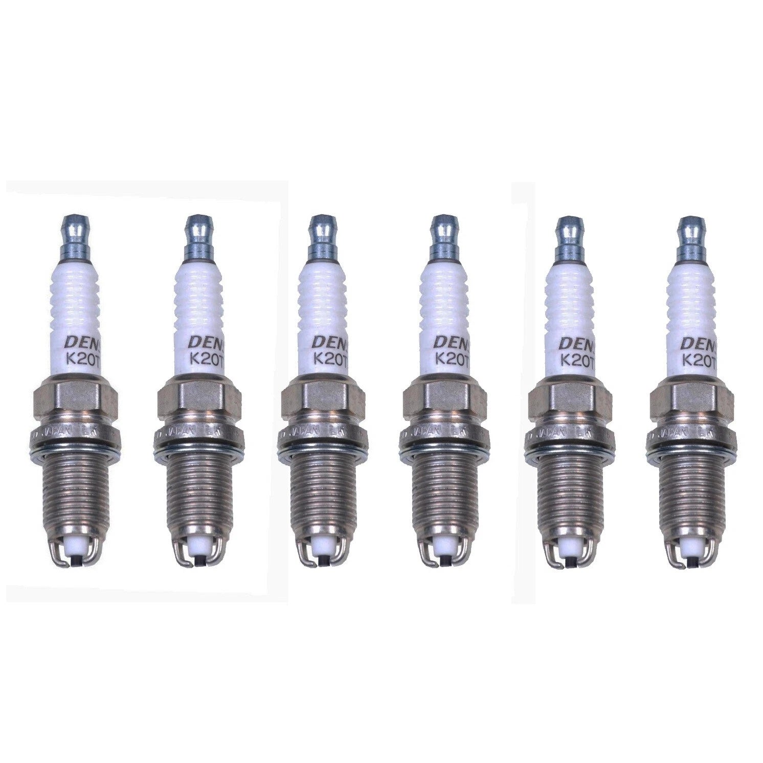Set of 6 U-Groove Spark Plugs Gap 0.040 for Audi BMW Caddy Porsche Saab VW (N/A)