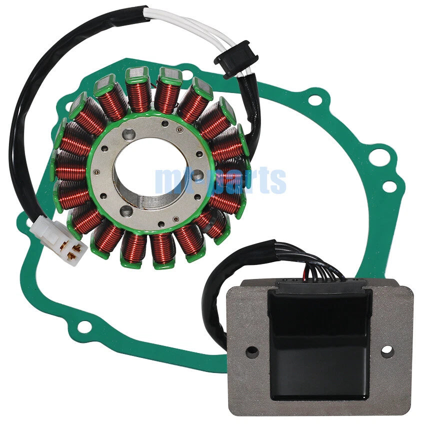 Stator Coil + Regulator Rectifier + Gasket for Suzuki GSX-R1000 (2001–2002) 31401-35F10