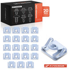 20Pcs Steel Speed Nut Retainer Clips for BMW 525i 528i 530i (1997–2006)
