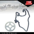 Rear Drive Chain with Sprocket for Mini Bike ATV Quad Go Kart