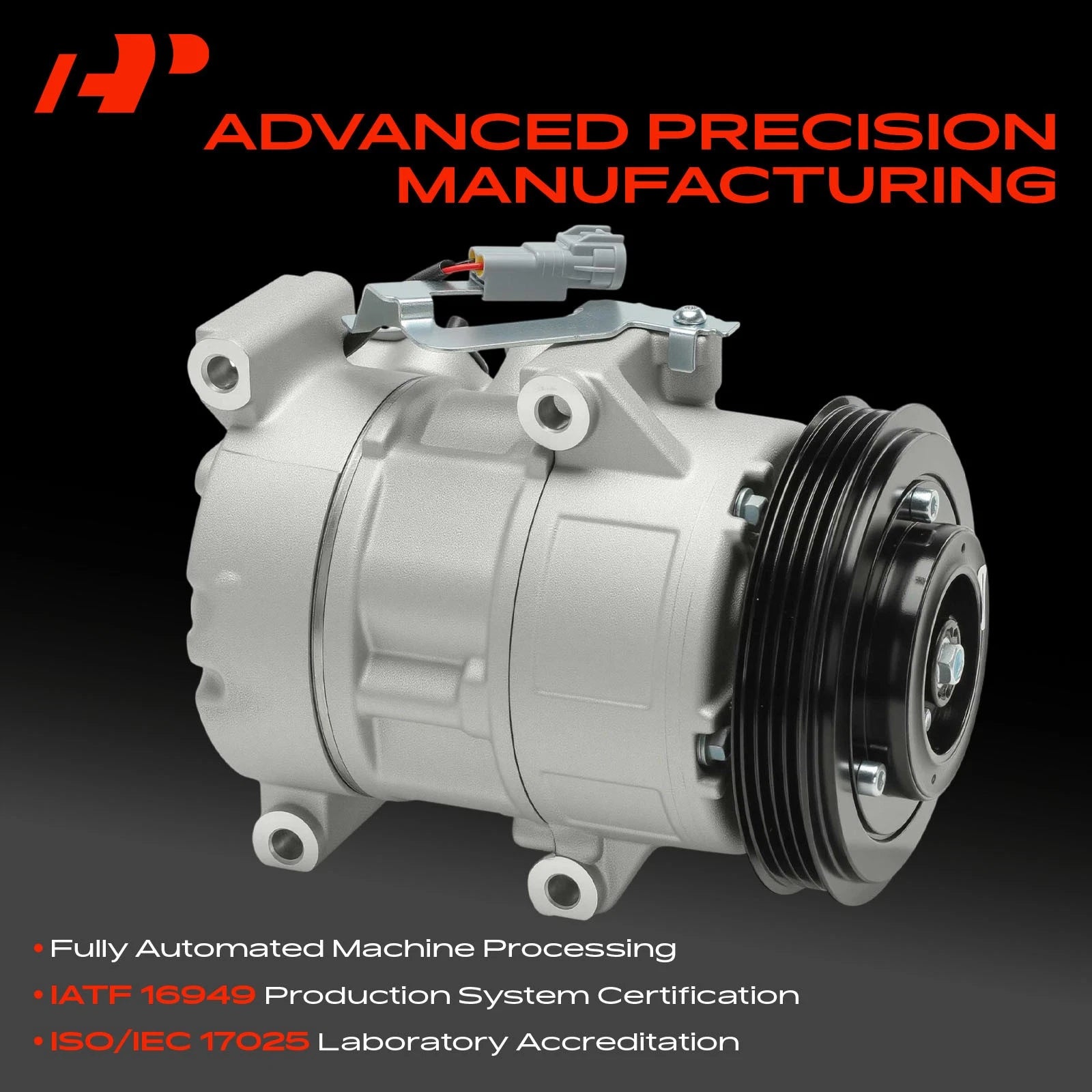 A/C Compressor with Clutch for Toyota Yaris 2006–2011 1.5L (L4) Gas