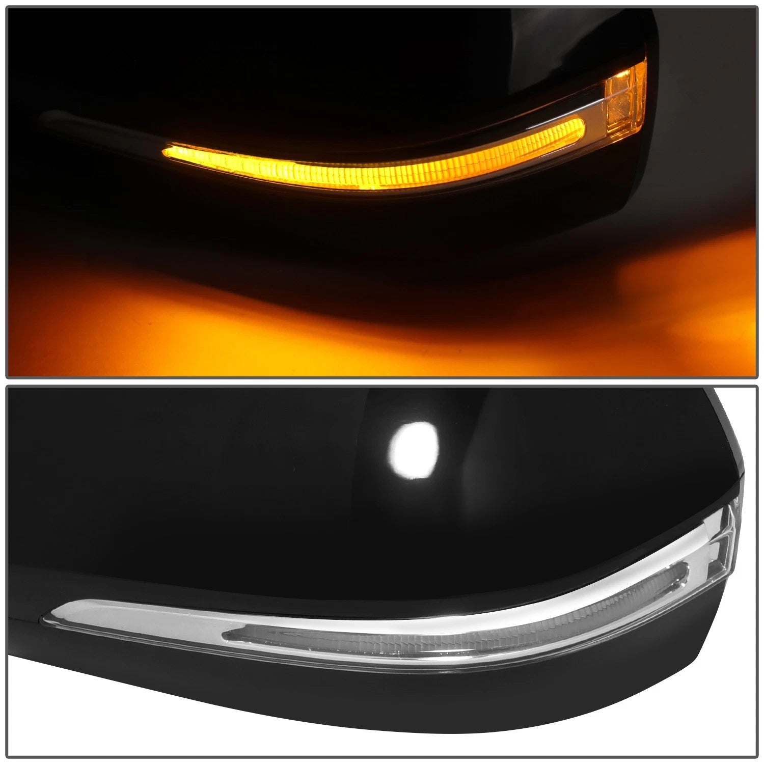Set of 2 Black Housing Clear Corner Headlights for Tacoma (2012–2015)