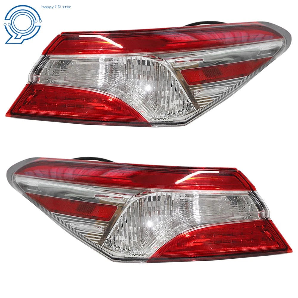 Set of 2 Chrome Tail Lights for Toyota Camry (2018-2020)