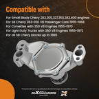 Short Water Pump for Chevy 283-400 V8 SBC (1955–1985) Aluminum
