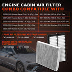 Engine Cabin Air Filter for Hyundai Santa Fe, Kia Sorento, K5 (2020-2025)