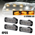 Amber LED Strobe Light for Car Truck Emergency Safety Warning (Universal)