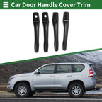 Car Door Handle Cover Trim for Mitsubishi Lancer EVO (2002–2007) Carbon Fiber Black