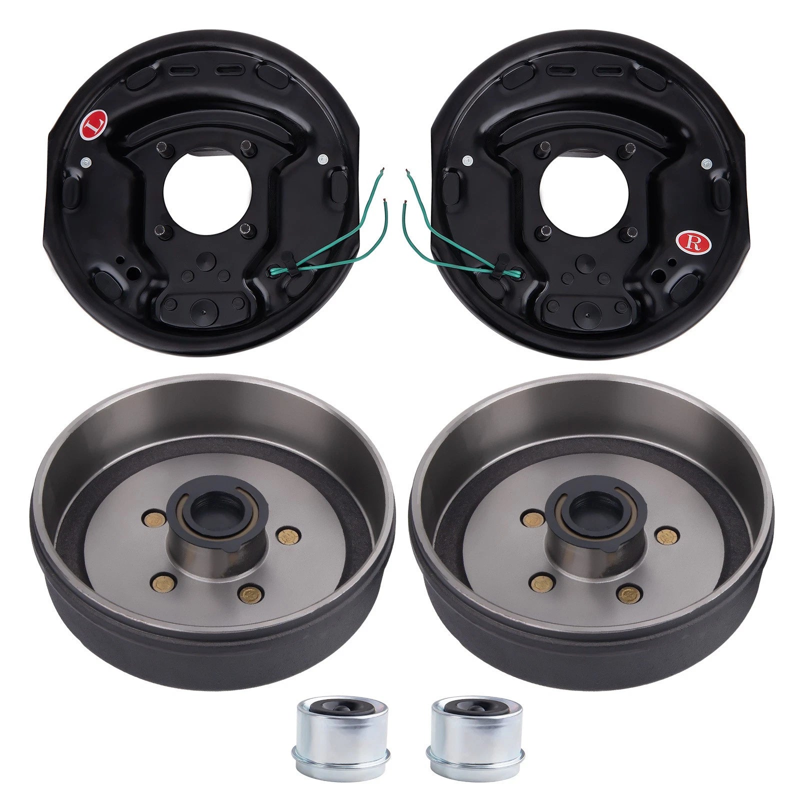 Set of 2 Electric Brake Drum Bearing Kits for 3500 lbs Axles (5 on 4.5)