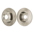 Rear Solid Rotors for Mercedes-Benz CLK430 (1999–2000) with Ceramic Pads