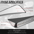 Chrome Side View Mirrors for Universal Naked Bike Cruiser (Fit All Models)