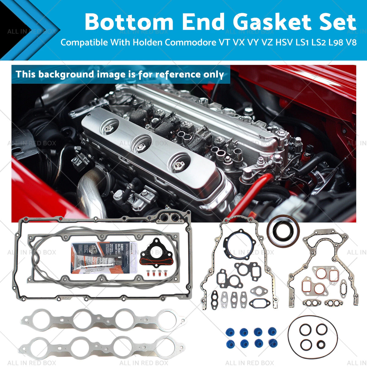 Bottom End Gasket Set for Holden Commodore VT VX VY VZ HSV LS1 (1997–2007)