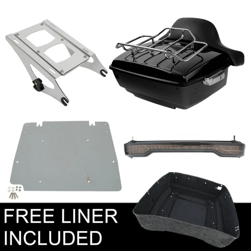 Trunk Pad Mount Rack Light Plate for Harley Electra Road Glide (2014–2023)