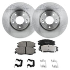 Brake Rotor and Pad Kit for Hyundai XG350 (2004–2005) Front Solid 2-Wheel Set