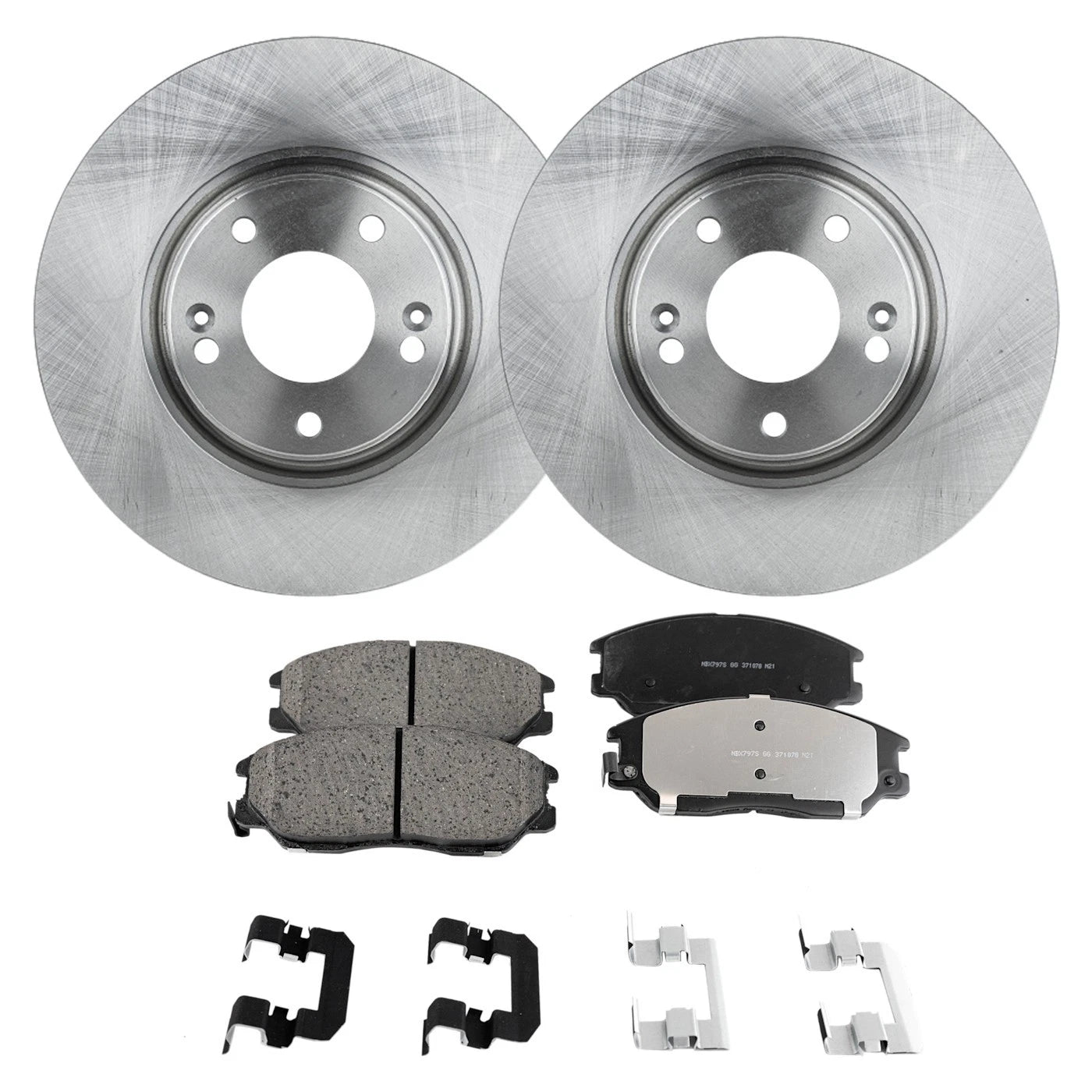 Brake Rotor and Pad Kit for Hyundai XG350 (2004–2005) Front Solid 2-Wheel Set