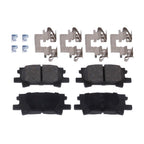 Rear Brake Disc and Pad Kit for Toyota Highlander (2004–2007) Ceramic