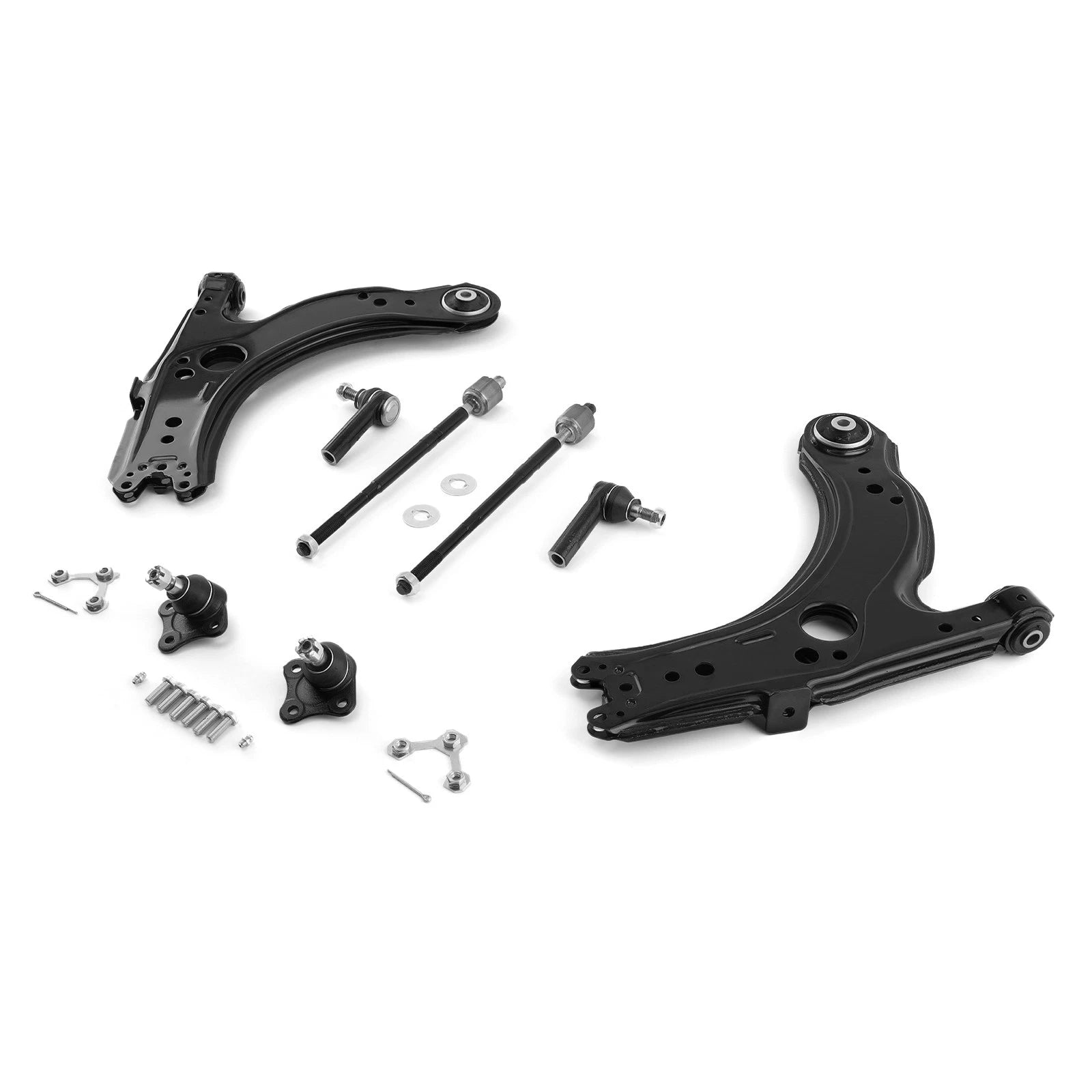 8x Front Lower Control Arm w/ Tie Rod for VW Beetle Golf Jetta (1998–2010) ES3524