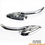 Chrome Skull Rear View Mirrors for Honda Shadow Spirit VT750 (2001-2007)