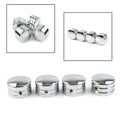 4 x Chrome Spark Plug Head Bolt Cap Covers for Harley Twin Cam (1999-2017)