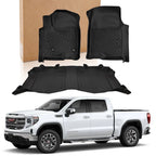 Set of 2 Floor Mats for Chevy Silverado GMC Sierra 2500HD/3500HD (2020–2025)