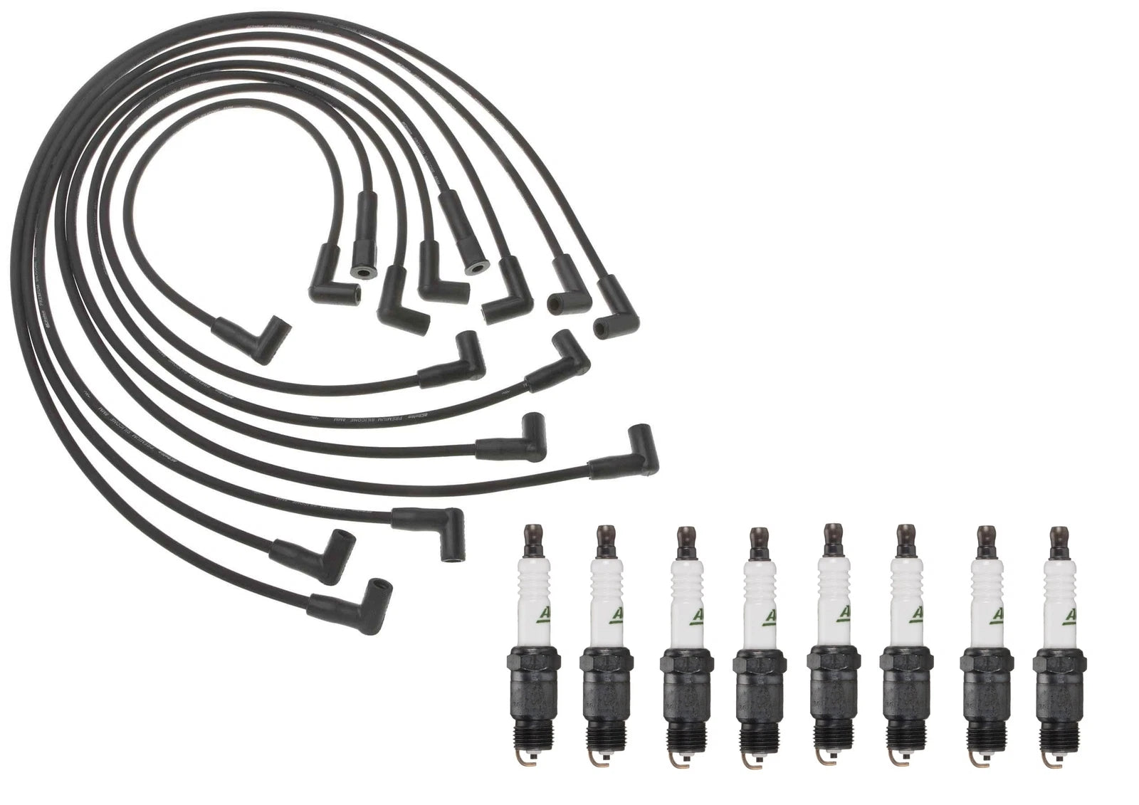 Ignition Wire Set & 8 ACDelco Spark Plugs for GMC Chevy V8