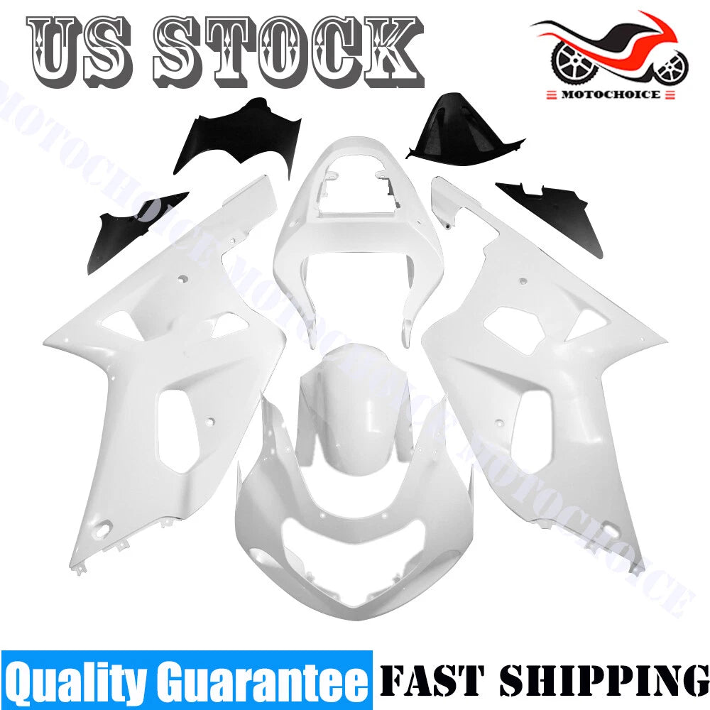 Fairing Kit for Suzuki GSXR600/750 (2001–2003) - Unpainted ABS Injection