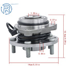 2X Front Wheel Bearing Hub Assembly for Chevy Blazer, S10 (1997-2005)