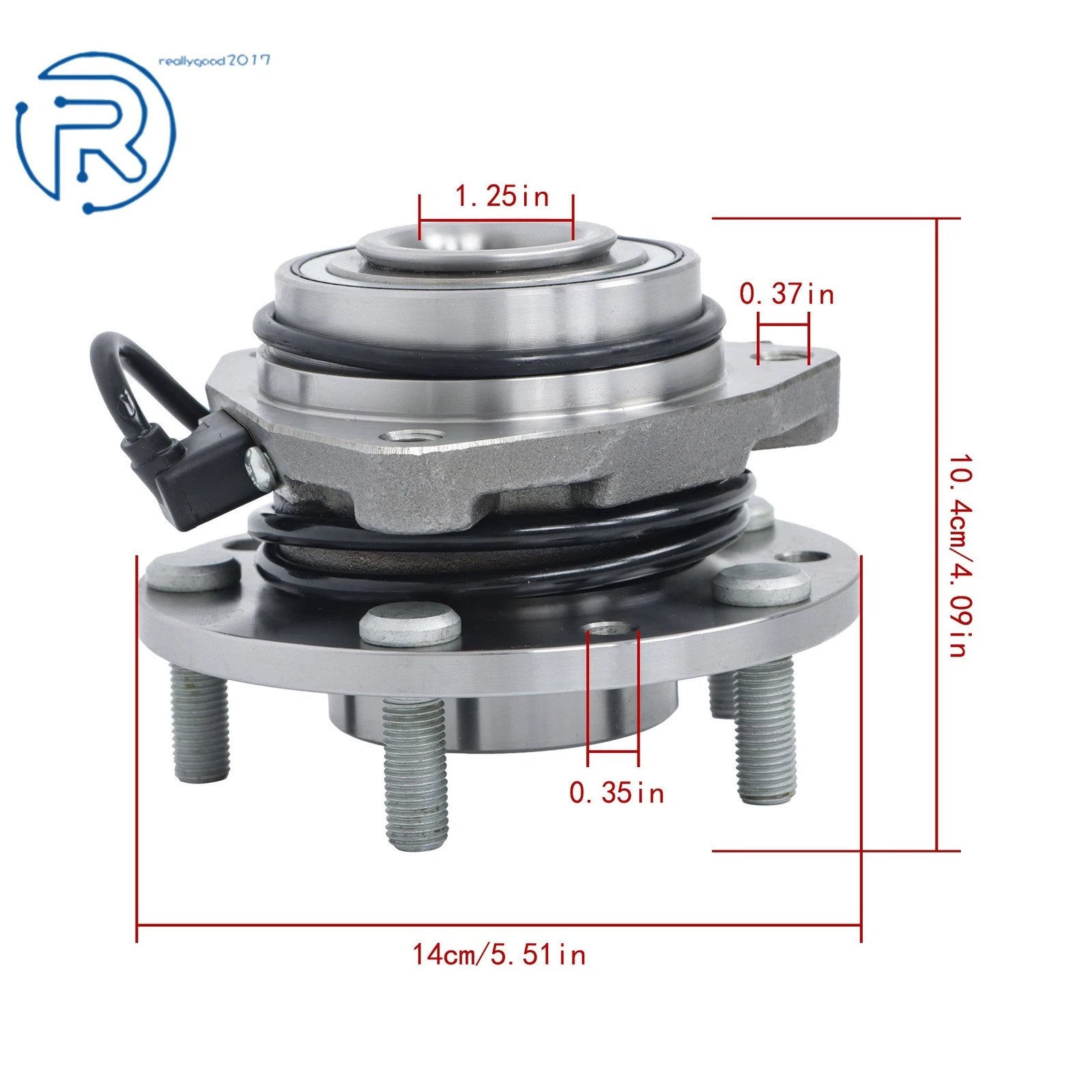 2X Front Wheel Bearing Hub Assembly for Chevy Blazer, S10 (1997-2005)