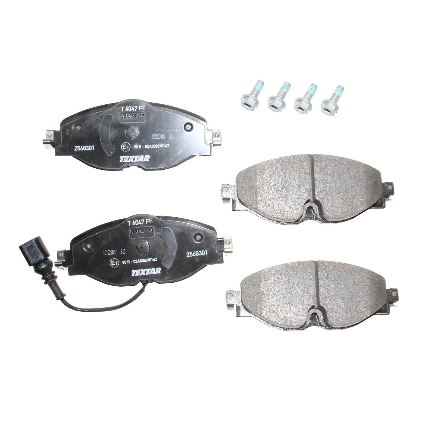 Set of 4 Textar Front Disc Brake Pads with Sensor for Audi A3 TT Quattro VW Golf (2013–2020)