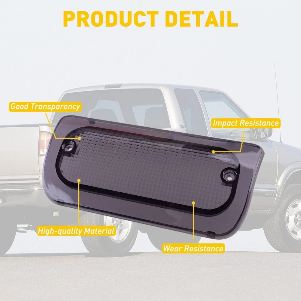 3rd Brake Light Lens for Chevy GMC S-10 Sonoma Extended Cab (1994–2004)