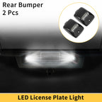 2X License Plate Light Tag Lamp White for Toyota Tundra (2000–2013)