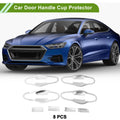Set of 8 Chrome Door Handle Cup Protectors for Toyota RAV4 (2013–2018)