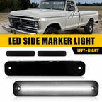 2Pcs Smoked Lens Side Marker Lights for Ford Bronco/F-Series/E-Series