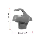 Gray Auto Sun Visor Hook Clip Retainer for Honda Civic (1996-2008)