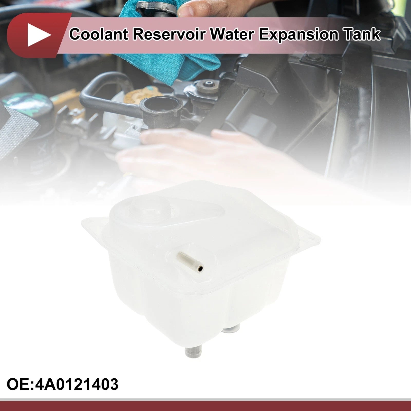 Coolant Expansion Overflow Tank No. 4A0121403 for Audi 100 Quattro (1992–1994)