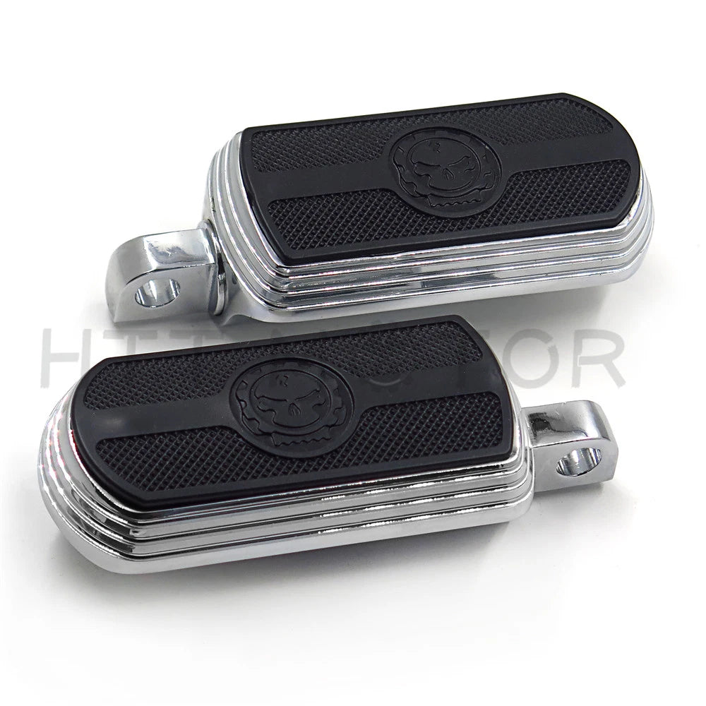 Chrome Skull Foot Peg for Harley (1984–2017)