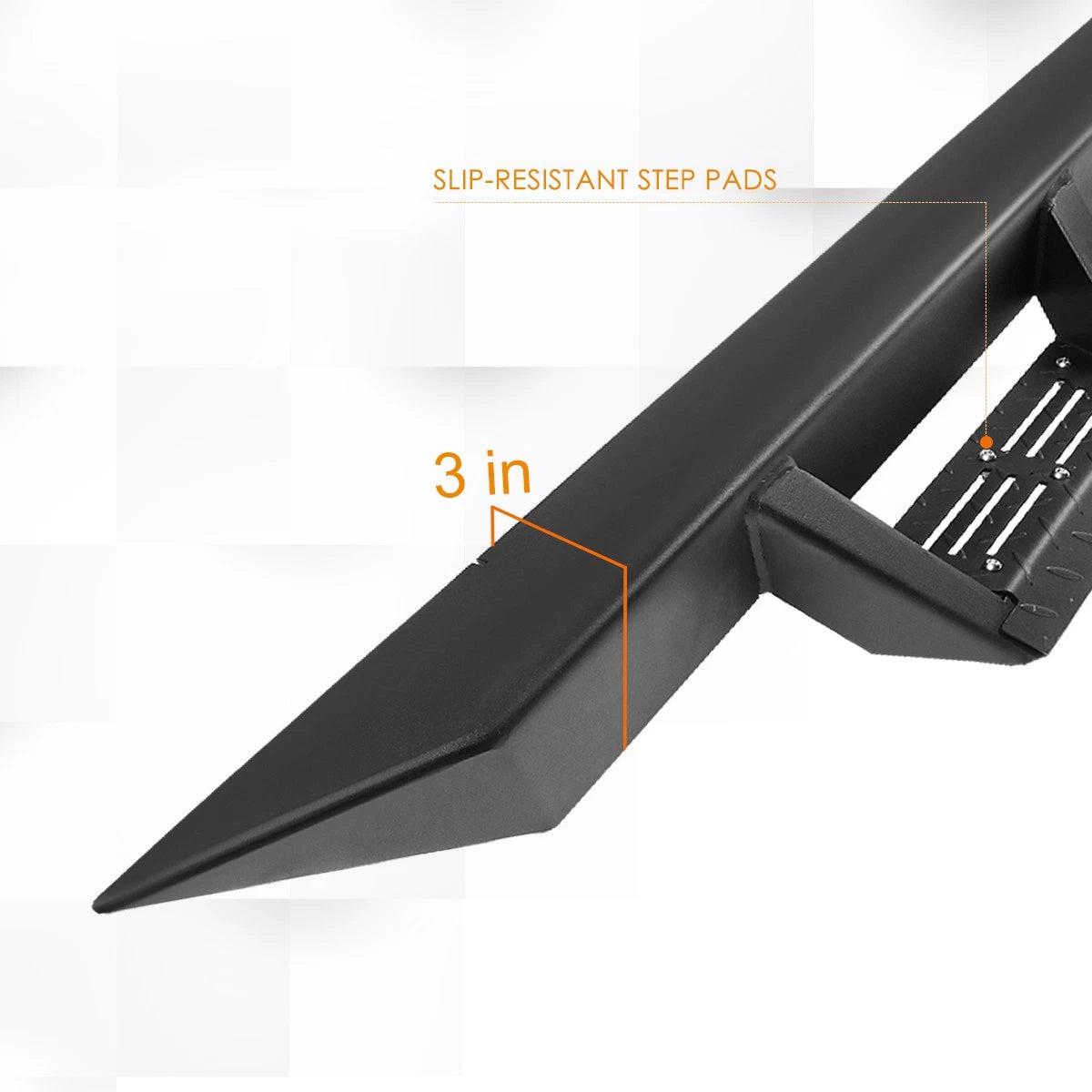 3" Side Nerf Bar Running Board for Jeep Wrangler Unlimited (2018–2024)