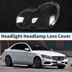 Car Front Left Headlight Lens Cover for Mercedes-Benz C-Class (2001-2017)