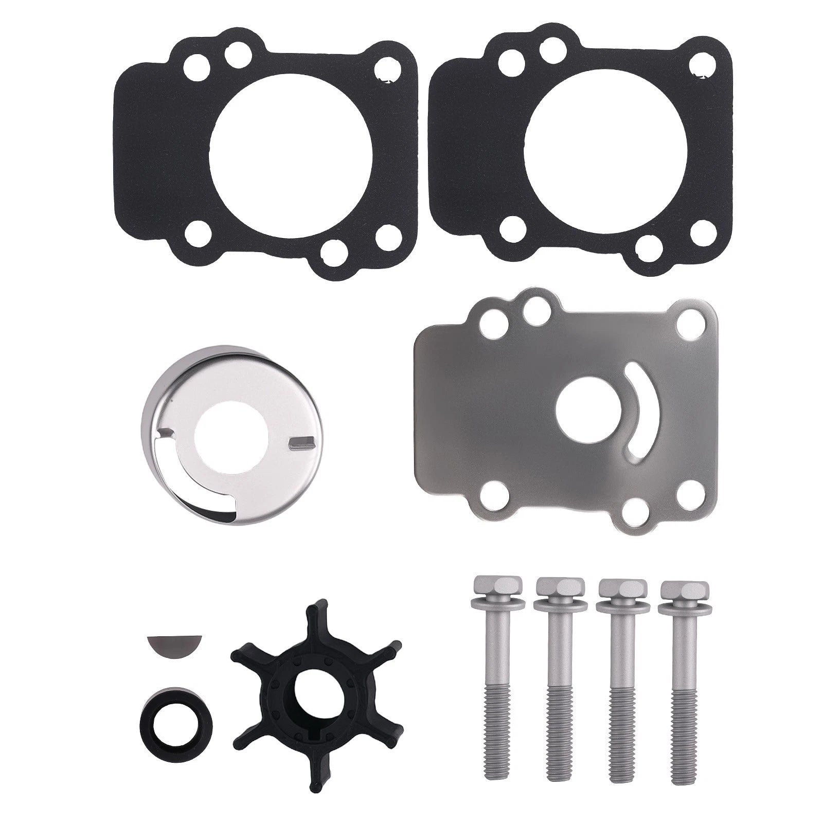 Set of 2 Water Pump Impellers for Yamaha 9.9HP 15HP (1990–2023)