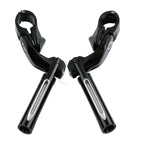 1 1/4" Adjustable Black Footrest Pegs for Harley