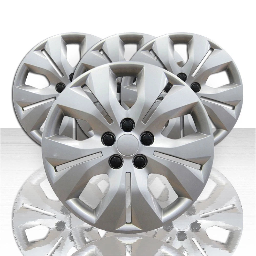 Set of 4 16" 5 Split Spoke Wheel Covers for 2012-2015 Chevy Cruze - Silver